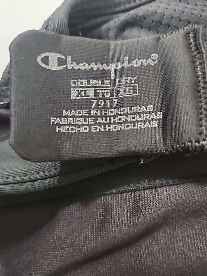 Champion Women Sports Bra XL Pink Black Logo Racerback Double Dry Back Hook &Eye - Image 4 of 4