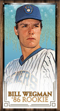 1986 Bill Wegman RC Rookie Original ACEO Tobacco Art Card