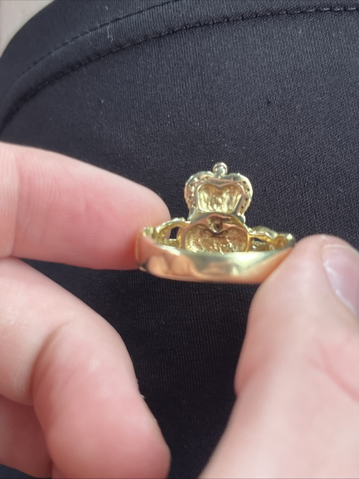 Gold Irish Men Ring - image 2