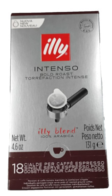 Illy E.S.E. Intenso Bold - 18 Pods - Arabica Ground Roast Coffee BEST BY 01/25