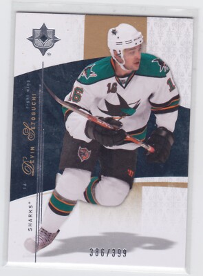 09/10 ULTIMATE...DEVIN SETOGUCHI...386/399...CARD #13...SHARKS