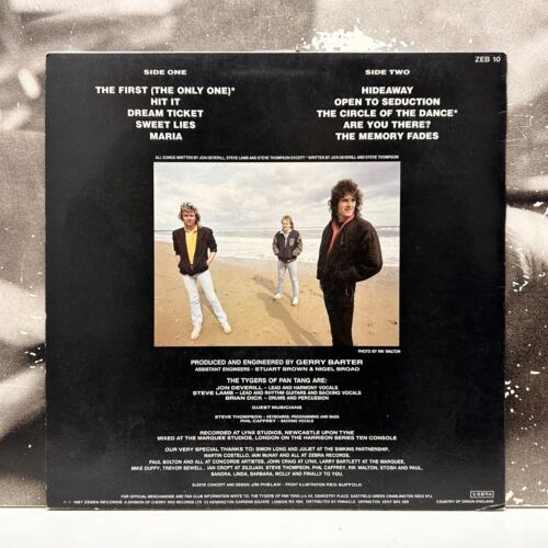 TYGERS OF PAN TANG – BURNING IN THE SHADE LP EX-/EX 1987 UK 1st ZEBRA ZEB 10 - Foto 2 di 2