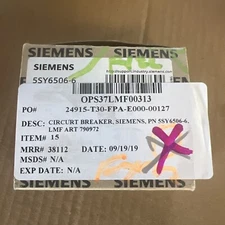 Siemens 5SY42506  2 Pole Breaker   5SY4250-6        New in Box