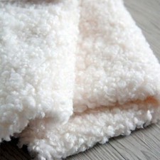 40x63" Faux Sherpa Shearling Loop Wool Fabric DIY Curly Fur Plush Clothes Crafts