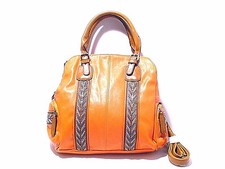 Women's Shoulder Crosbody Bag With Multi Color Detail #orange #800