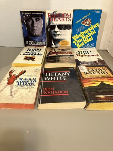 Lot J - 9 Vintage Historical /Action Paperbacks ~ Variety of Great Authors