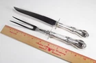 Vintage 1940 2pc International Joan of Arc Sterling Silver HH Small Carving Set