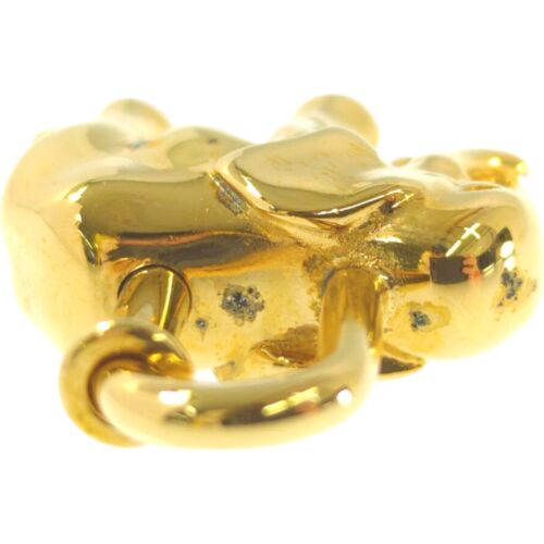 Auth HERMES Elephant Motif Cadena Lock Bag Charm Gold Accessory with box F/J - Picture 12 of 19