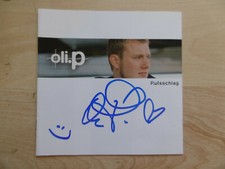 Oli P. Oliver Petszokat autograph signed CD booklet "P.ulsschlag"