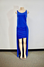 PATRIZIA PEPE Blue Long Evening Dress Size 2 On Sale dl