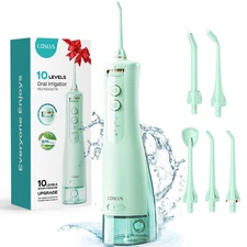 Water Flosser, Water Dental Flosser for Teeth Pick: COSLUS 10 Levels Smooth C...