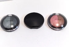 AVON - Eye Shadow Duo - LOT of 3 - White / Teal - Belle / Chocolate - Cherry