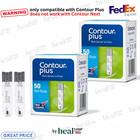 Bayer Contour Plus Blood Glucose Test Strips FREE EXPRESS SHIPPING EXP:11/2025