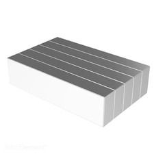 2 x 1/2 x 1/4 Inch Powerful Neodymium Rare Earth Bar Magnets N42 5 Pack