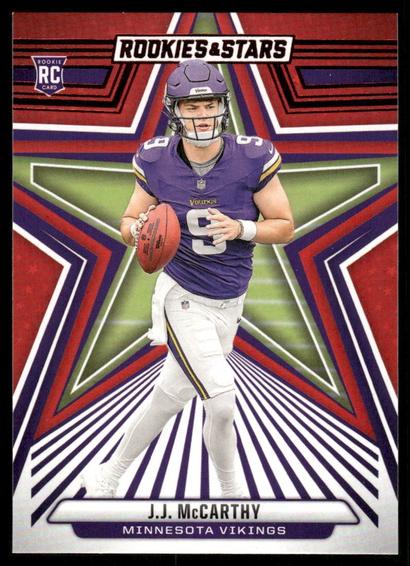 2024 Panini Rookies & Stars - Rookies J.J. McCarthy #135 Red (RC)