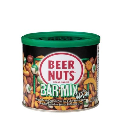 Beer Nuts Bar Mix with Wasabi, 9 Ounce - 2 Pack, BEST BY DATE: 08/11/2026