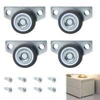 4 StüCk Kugelrollen FüR MöBel, MöBelrollen Klein Bockrollen Universal Leise Lenk