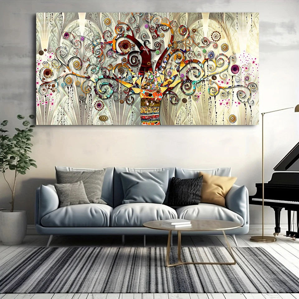 Tree of Life By Gustav Klimt Landscape Canvas Painting Poster And Print Wall Art - Image 3 of 4