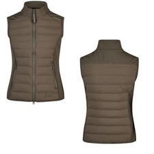 Pikeur Sports Damen Hybrid Weste wasser- und windabweisend deep Khaki HW 2025