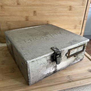 Vintage Metal Aluminium Vintage Storage property Box Strong Tool Box Tool