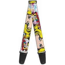 Guitar Strap - Supergirl W/Face Close-Up ACC NEW