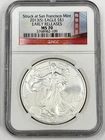 2013-S $1 American Silver Eagle NGC MS70 Early Releases San Francisco 1 oz Coin
