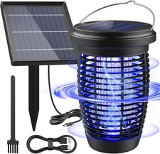 NEW  4500V Solar Bug Zapper Outdoor Fly Mosqu...