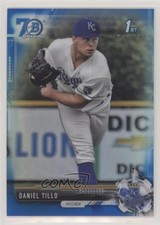 2017 Bowman Draft Chrome Blue Refractor 70th Anniversary /200 Daniel Tillo s3g
