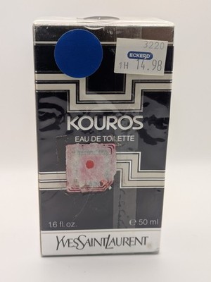 RARE 1989 1991 VINTAGE YSL KOUROS EDT 50ml   EARLY PRESENTATION   ORIGINAL CELLO