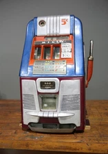 Vintage 1930s Mills High Top Slot Machine 5 Cent 777 Antique Parts Repair