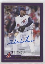 2020 Topps Archives Fan Favorites Purple 107/150 Bob Wickman #FFA-BW Auto 1b8