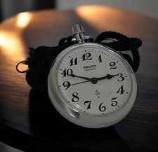 Seiko Railway Pocket Watch 7550-0010 Automatic Used Tested From Japan