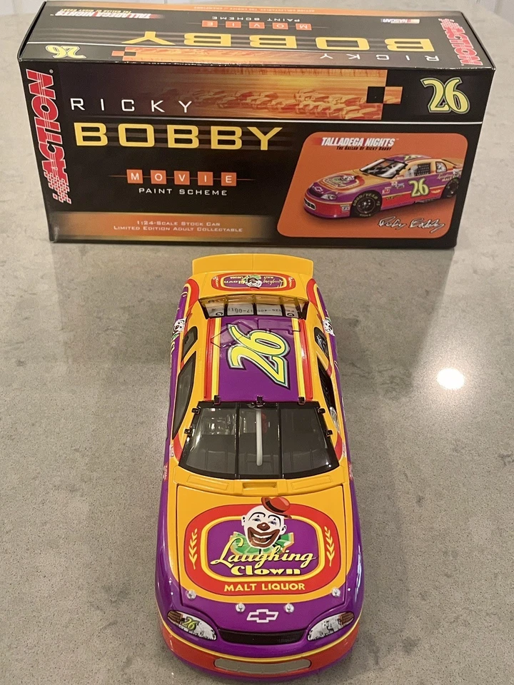 Ricky Bobby 26 Laughing Clown Club Car Talladega Nights NASCAR Diecast 1:24 Rare - Image 2 of 4