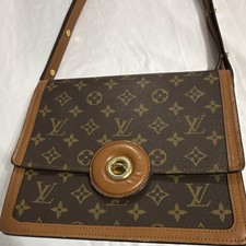 Louis Vuitton Monogram Shoulder Bag Gold-Tone Hardware, Adjustable Strap, Brown  