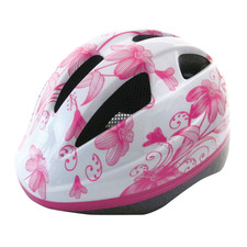 Casco Bici Bimba S (52-56 cm) Caschetto out mould BTA Bianco/Rosa