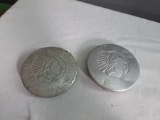 Early Reel Mower Hub Caps Vintage 1950s Or 1960s