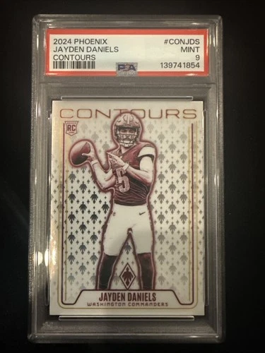 2024 Phoenix Jayden Daniels RC PSA 9 Rookie Contours Commanders
