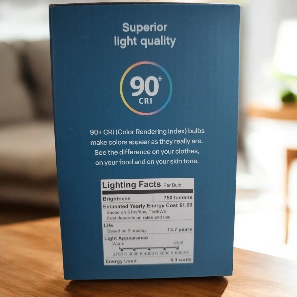 Feit Floodlight BR30 65W LED White Dimmable Light Bulbs Box of 6 New - Image 4 of 4