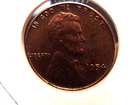 1954 Lincoln Wheat Cent Red UnCirculated Cracked Planchet??  I-1