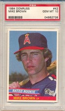 1984 Donruss Mike Brown (Rookie Card) (#42) PSA10 PSA. rookie card picture