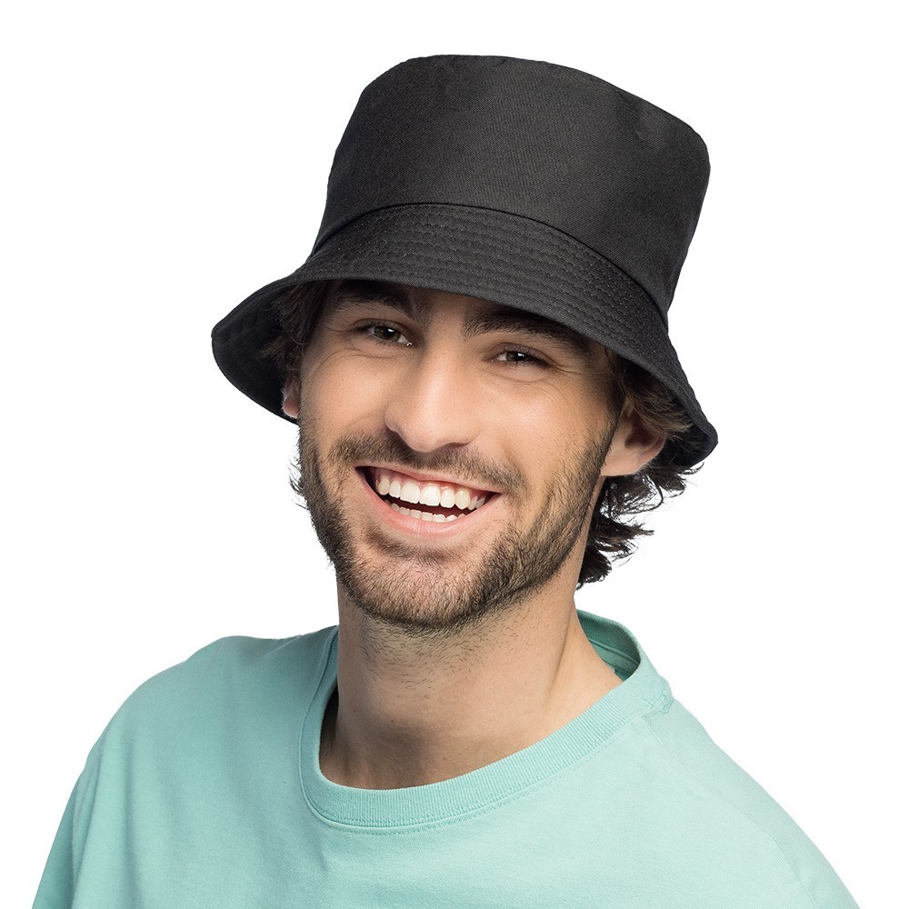 Black Bucket Hat 90s Festival Rave Fancy Dress Party Unisex Cap