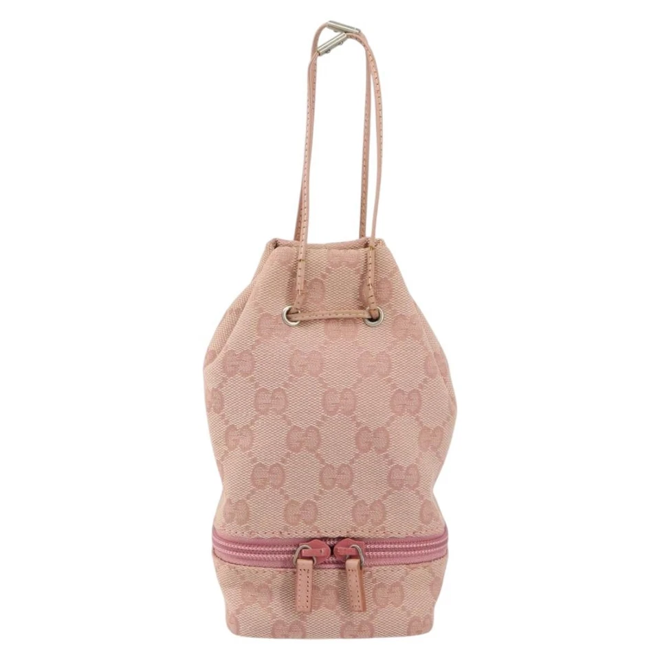 GUCCI GG Bolsa de Lona Rosa 039 1054 Auténtico 149283 Foto 2 de 4