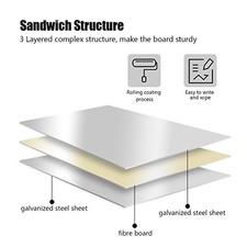 Mobile Whiteboard, Double Sided Dry Erase Board Aluminum Frame, Rolling Stand -