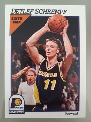 1991-92 NBA Hoops Detlef Schrempf #87 Indiana Pacers B Basketball