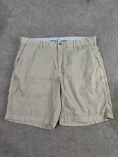 Peter Millar Bedford Chino Shorts Mens 36 Khaki Brown Casual Golf Cotton Blend