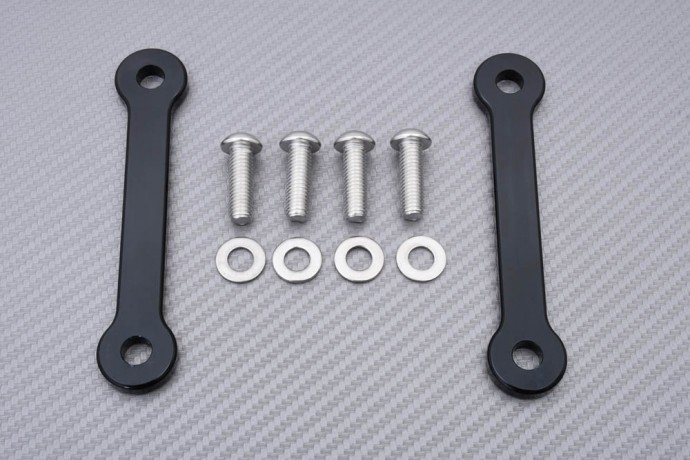 Obturateurs platines repose-pieds alu KAWASAKI ZX10R 2016-2020 finition CNC noir