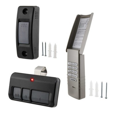 For Liftmaster Sears Garage Door Keypad 877LM + Visor Remote 893LM + 883LM Bell