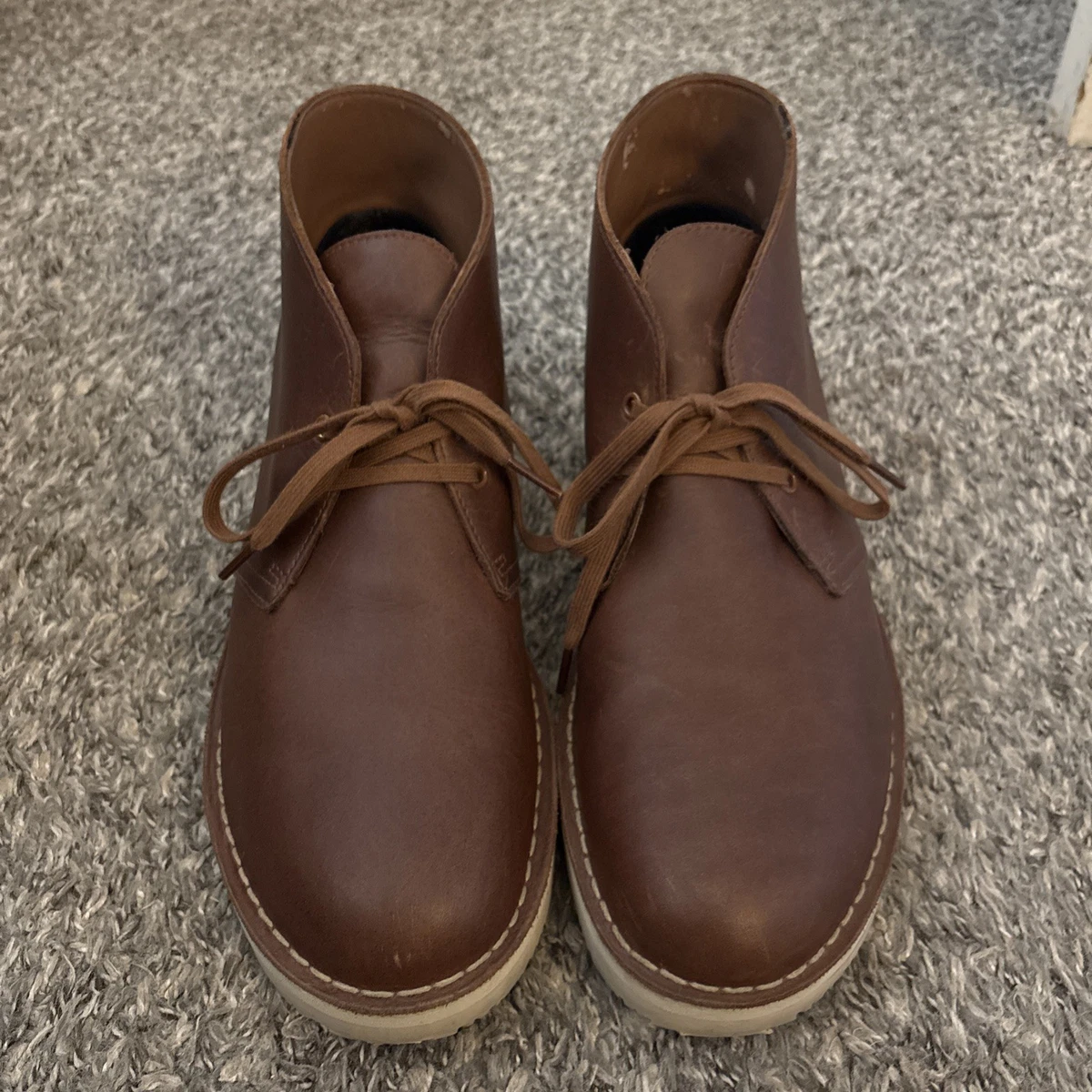 Clarks Men 11.5M Bushacre 2 Beeswax Shoes Ankle Boots Leather Brown Casual Clarks Mens Sz 9.5 Bushacre 2 Brown Leather | Mercari main image 4