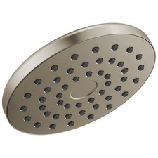 Delta PivotPro Brushed Nickel Rain Showerhead Single Setting 7 Inch Round