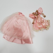 Conjunto de muñeca Barbie Rapunzel 1997 top y falda rosa